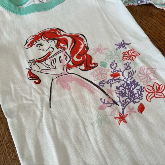 🆕 Hanna Andersson Little Mermaid Ariel long john pajamas size 140 cm / 10 - Picture 3 of 6